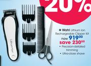 Wahl Lithium Ion Rechargeable Clipper Kit