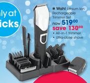 Wahl Lithium Ion Rechargeable Trimmer Set