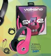 Volkano Dual Neo Series Headphones & Earphones Set