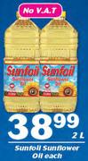 Sunfoil Sunflower Oil-2Ltr Each