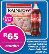 Rainbow Frozen Mixed Chicken Portions 2Kg + Coca Cola Soft Drink 2Ltr Combo