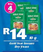 Gold Star Instant Dry Yeast-4 x 10g