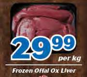 Frozen Offal Ox Liver-Per Kg