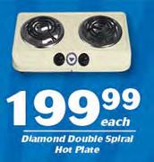 Diamond Double Spiral Hot Plate-Each