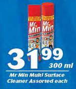 Mr Min Multi Surface Cleaner Assorted-300ml Each