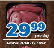 Frozen Offal Ox Liver-Per kg