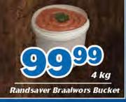 Randsaver Braaiwors Bucket-4kg