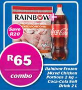 Rainbow Frozen Mixed Chicken Portions 2kg + Coca Cola Soft Drink 2Ltr Combo