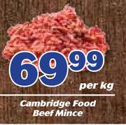 Cambridge Food Beef Mince-Per Kg