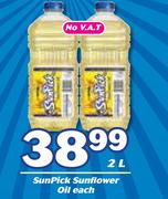 SunPick Sunflower Oil-2Ltr Each