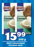 Moir's Desiccated Coconut-200g Each