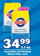 Snowflake Self Raising Wheat Flour-2.5Kg Each