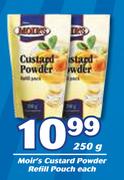 Moir's Custard Powder Refill Pouch-250g Each
