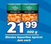 Rhodes Superfine Apricot Jam-900g Each