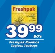 Freshpack Rooibos Tagless Teabags-80's