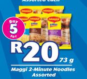 Maggi 2-Minute Noodles Assorted-For 5 x 73g