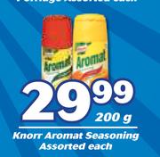 Knorr Aromat Seasoning Assorted-200g Each