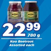Koo Beetroot Assorted-780g Each
