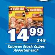 Knorrox Stock Cubes Assorted-24's Each
