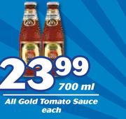 All Gold Tomato Sauce-700ml Each