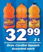 Oros Cordial Squash Assorted-2Ltr Each