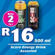 Score Energy Drink Assorted-2x500ml