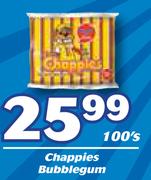 Chappies Bubblegum-100's Pack