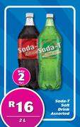 Soda-T Soft Drink Assorted-For 2 x 2Ltr
