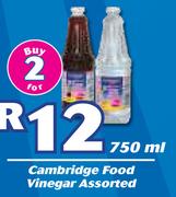 Cambridge Food Vinegar Assorted-2x750ml