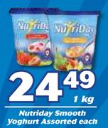 Nutriday Smooth Yoghurt Assorted-1Kg Each