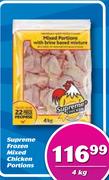 Supreme Frozen Mixed Chicken Portions-4Kg