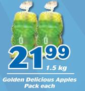 Golden Delicious Apples Pack-1.5Kg Each