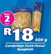 Cambridge Food Pasta/Spaghetti-2x500g