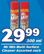 Mr Min Multi Surface Cleaner Assorted-300ml Each