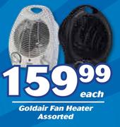 Goldair Fan Heater Assorted-Each