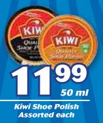 Kiwi Shoe Polish Assorted-50ml Each