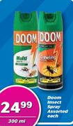 Doom Insect Spray Assorted-300ml Each