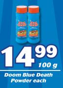 Doom Blue Death Powder-100g Each