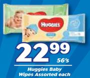 Huggies Baby Wipes Assorted-56's Each