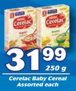 Cerelac Baby Cereal Assorted-250g Each