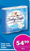 Baby Soft 2 Ply Toilet Paper-9's Pack