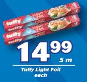 Tuffy Light Foil-5m Each
