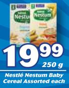 Nestle Nestum Baby Cereal Assorted-250g Each