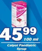 Calpol Paediatric Syrup-100ml