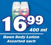 Dawn Body Lotion Assorted-400ml Each