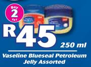 Vaseline Blueseal Petroleum Jelly Assorted-2x250ml