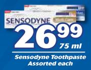 Sensodyne Toothpaste Assorted-75ml Each
