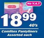 Comfitex Pantyliners Assorted-40's Each