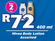 Nivea Body Lotion Assorted-2x400ml