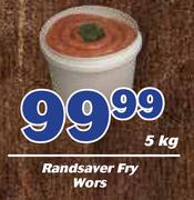 Randsaver Fry Wors-5Kg
